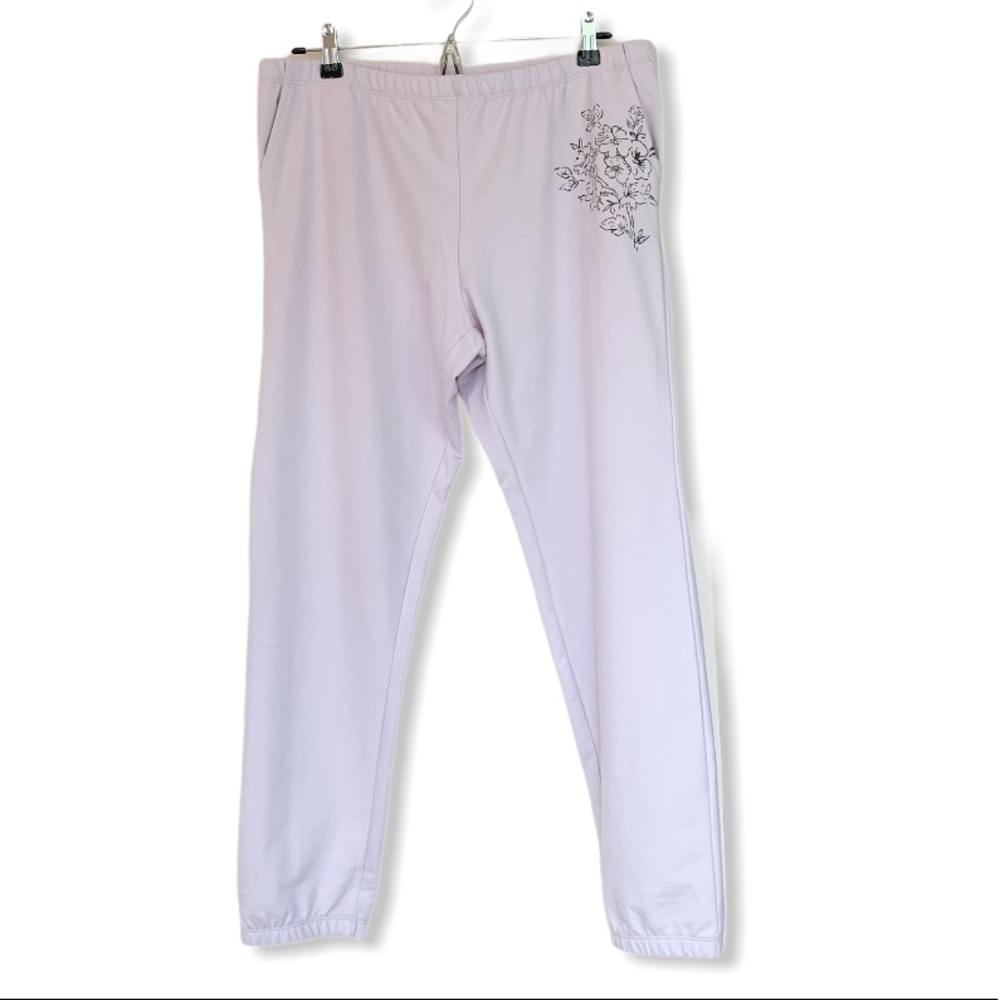 NEW Wildfox Blooms Rory “Keep Growing” Joggers L